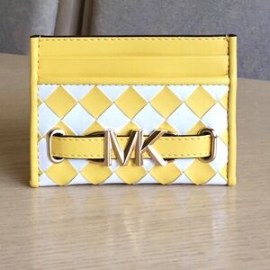 Michael Kors Reed Golden Yellow Card Holder